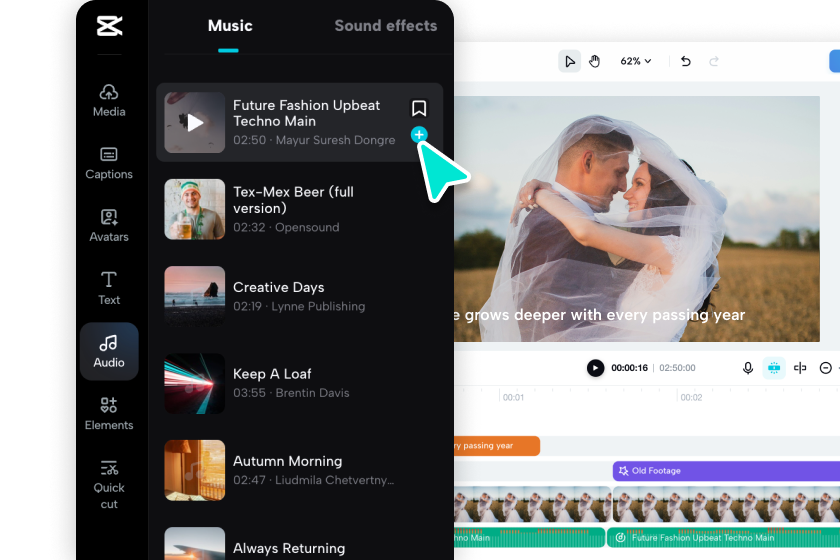 Edit and personalize your anniversary video